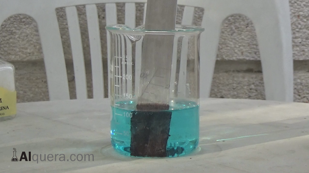 Reacción Redox Formada - Sulfato de Cobre y Aluminio