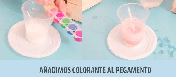 AÑADIR COLORANTE AL PEGAMENTO